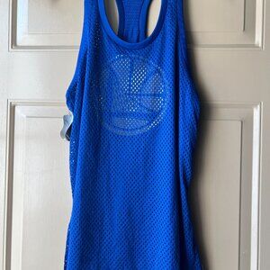 Nike NBA Womens Size S Golden State Warriors Tank Blue Gold